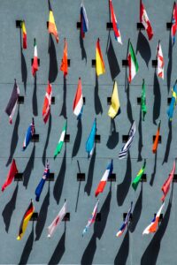 Flags representing potential language combinations