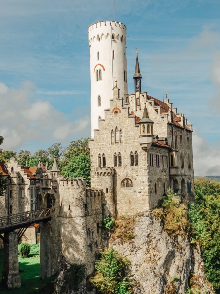 Traditional picturesque castle in Liechtenstein