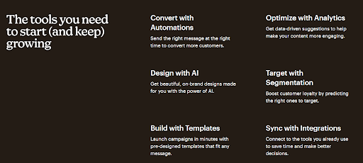 Mailchimp example of an informal tone of voice