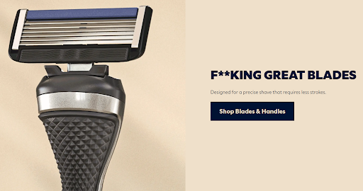 Dollar Shave Club example of an irreverent tone of voice